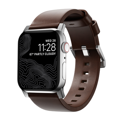 Nomad Modern Band for Apple Watch 49mm / 46mm / 45mm (Brown / Horween Leather)