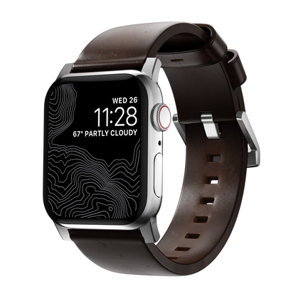 Nomad Modern Band for Apple Watch 49mm / 46mm / 45mm (Brown / Horween Leather)