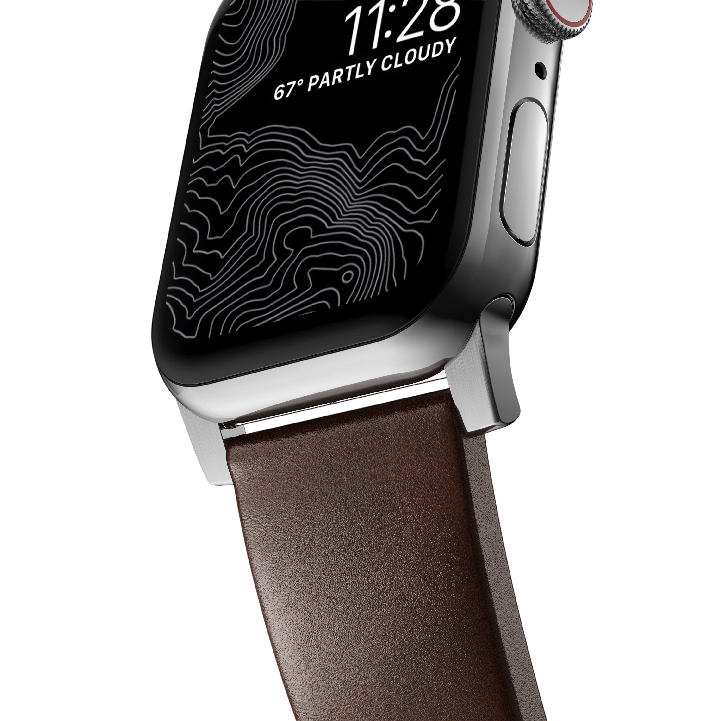Nomad Modern Band for Apple Watch 49mm / 46mm / 45mm (Brown / Horween Leather)