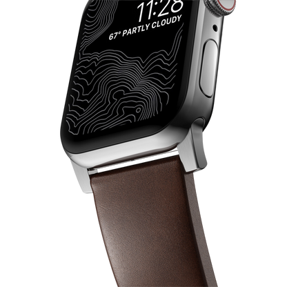 Nomad Modern Band for Apple Watch 49mm / 46mm / 45mm (Brown / Horween Leather)