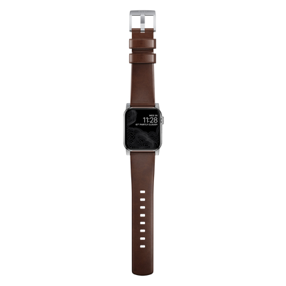 Nomad Modern Band for Apple Watch 49mm / 46mm / 45mm (Brown / Horween Leather)