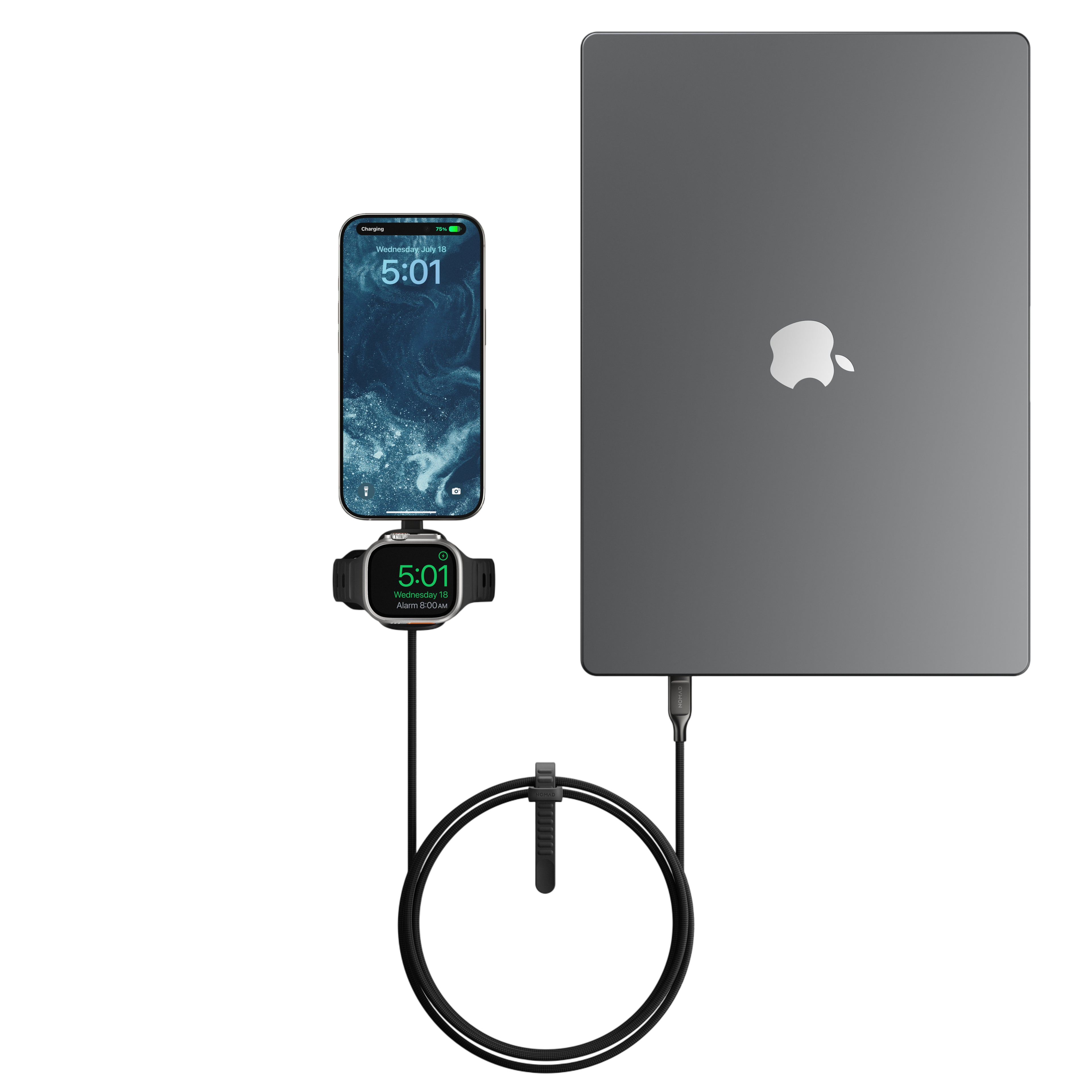 Nomad Universal Cable for Apple Watch 1.5m | USB-C | Apple Watch Fast Charging