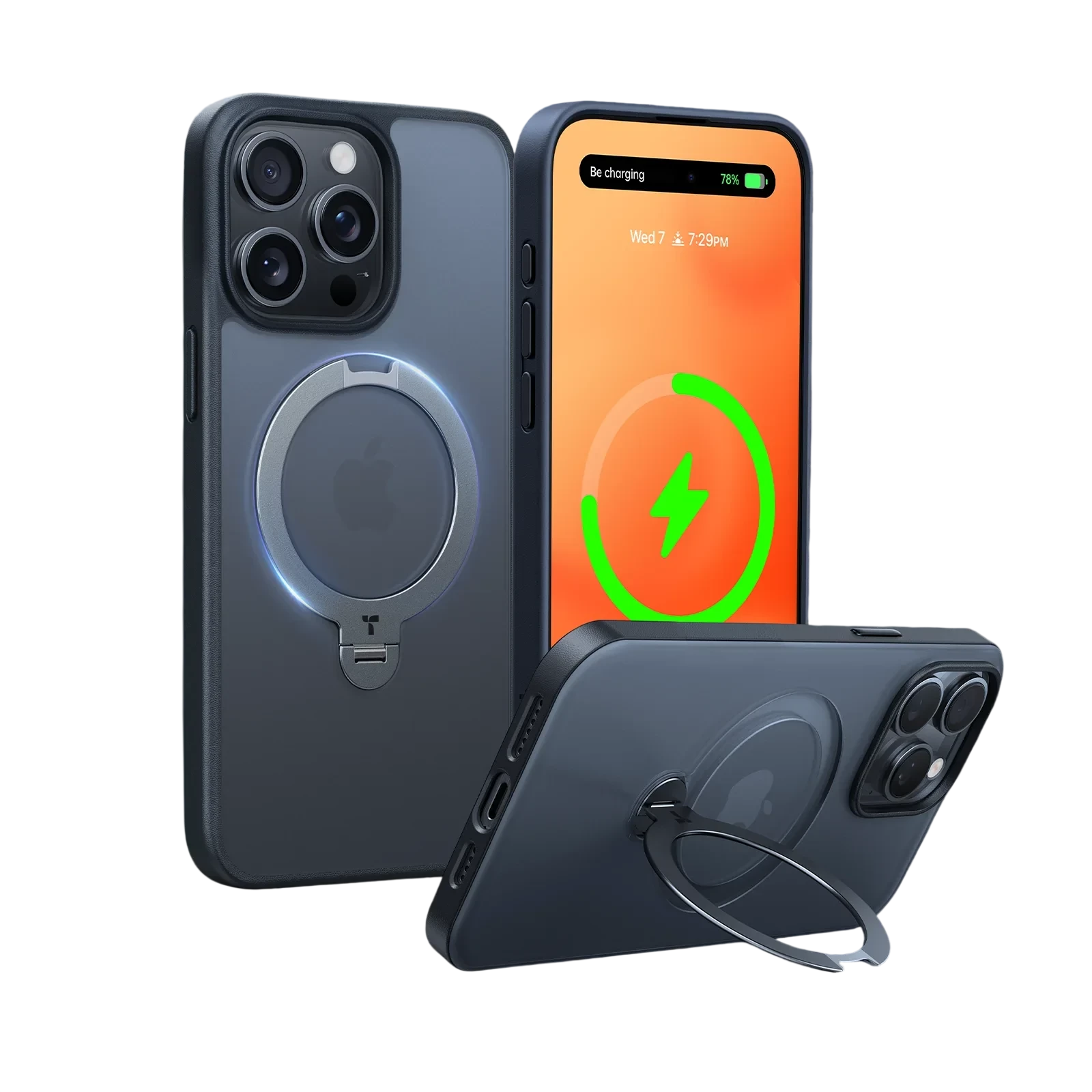 TORRAS Ostand 360° Spin Stand MagSafe Case for iPhone 16 Pro