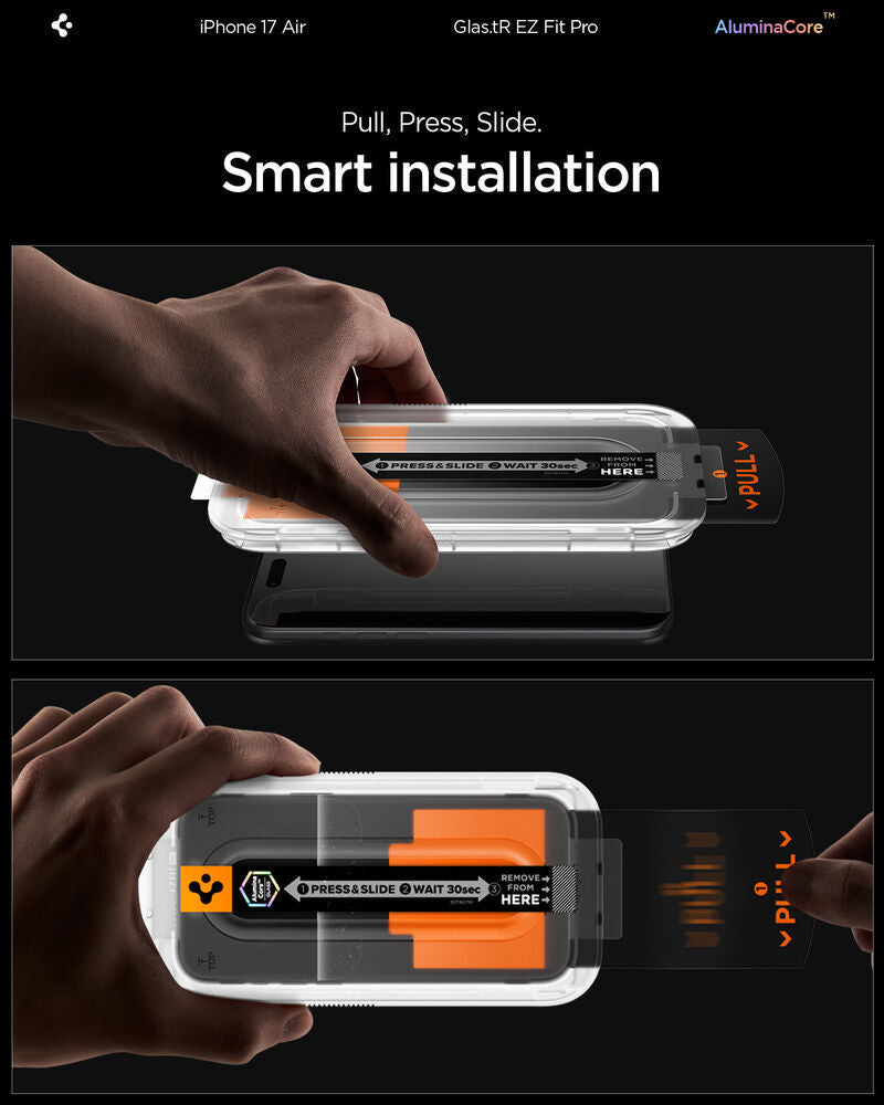 Spigen GLAS.tR EZ Fit Screen Protector for iPhone Air (1-Pack)