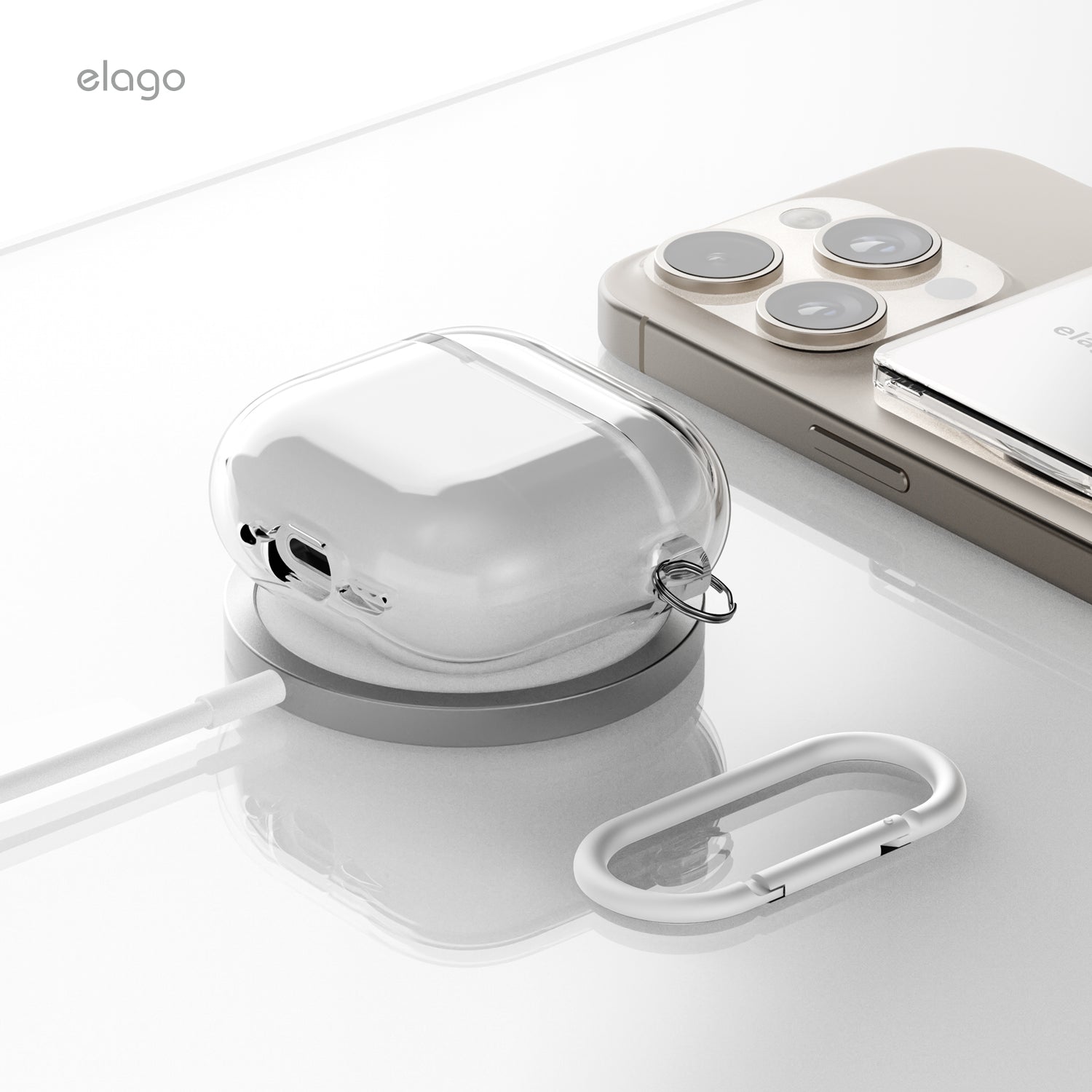 Elago Clear Hang Case for AirPods 4