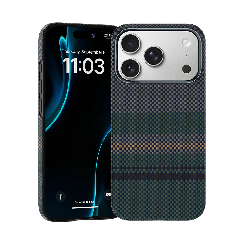 غلاف بنكس أورا أرمور إير مصنوع من كيفلار® لآيفون 17 برو ماكس / 17 برو / إير