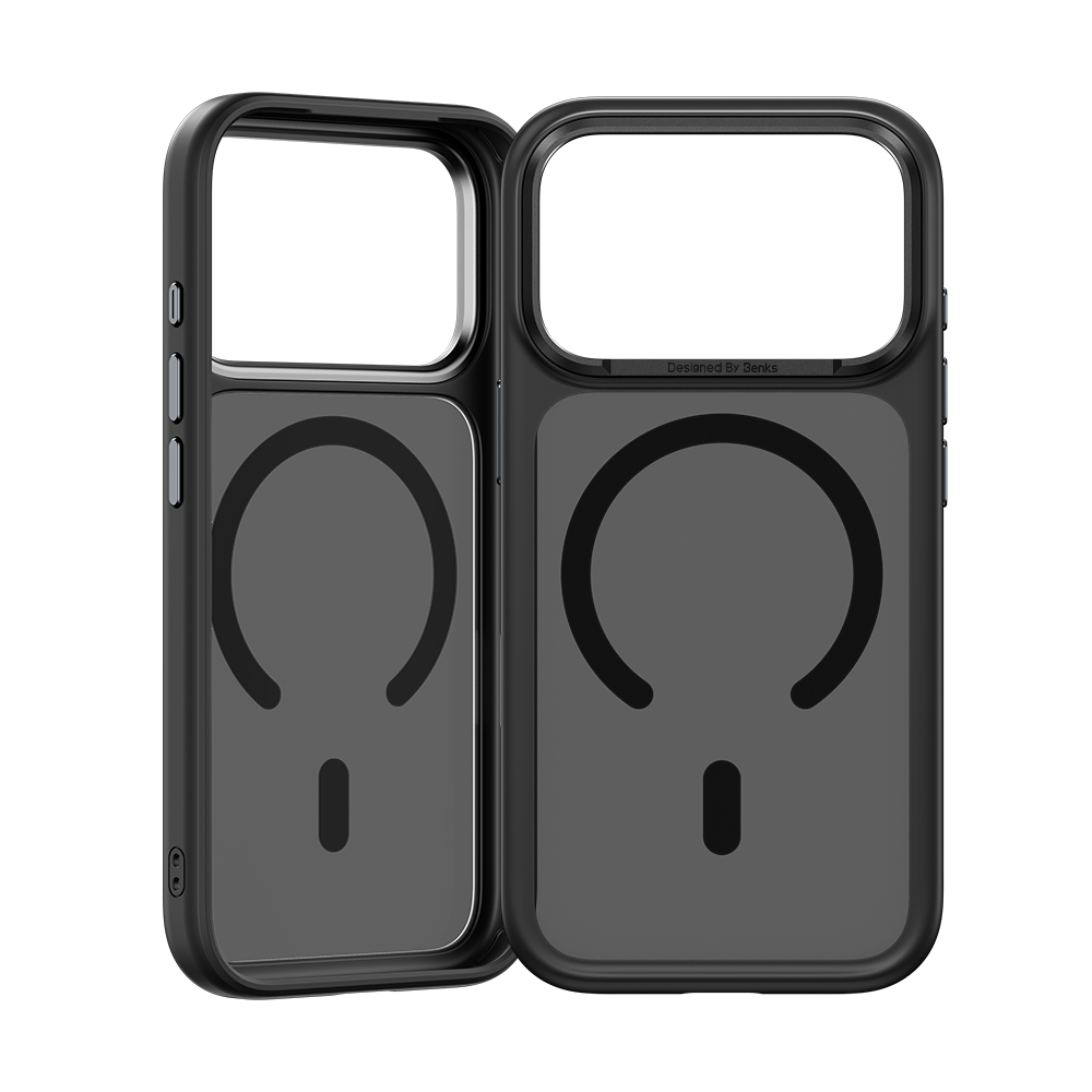 Benks Mist Phone Case for iPhone 18 Pro / 18 Pro Max & iPhone 17 Series (17 / Pro / Pro Max / Air) - Black 