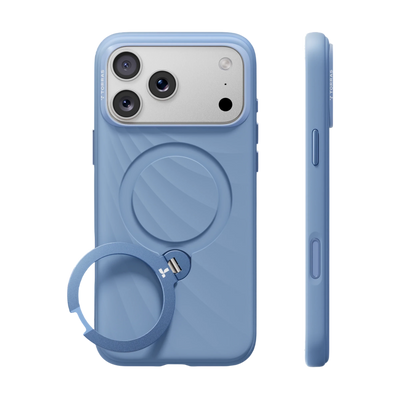 Torras Ostand Q3 Silicone Case for iPhone 18 Pro - Grey 