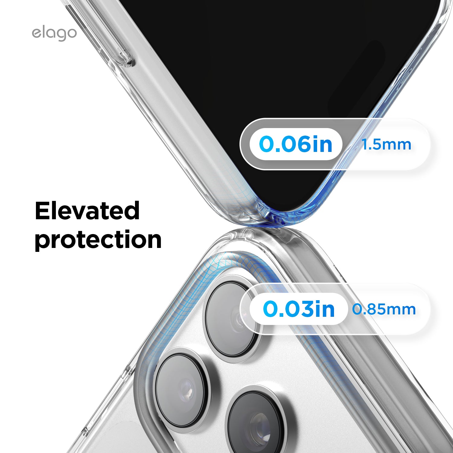 Elago MagHybrid Clear Case for iPhone 17 Pro / iPhone 18 Pro