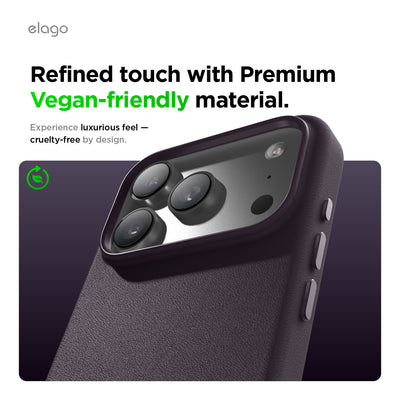 Elago MagLeather Case for iPhone 17 Pro / iPhone 18 Pro - Deep Purple 