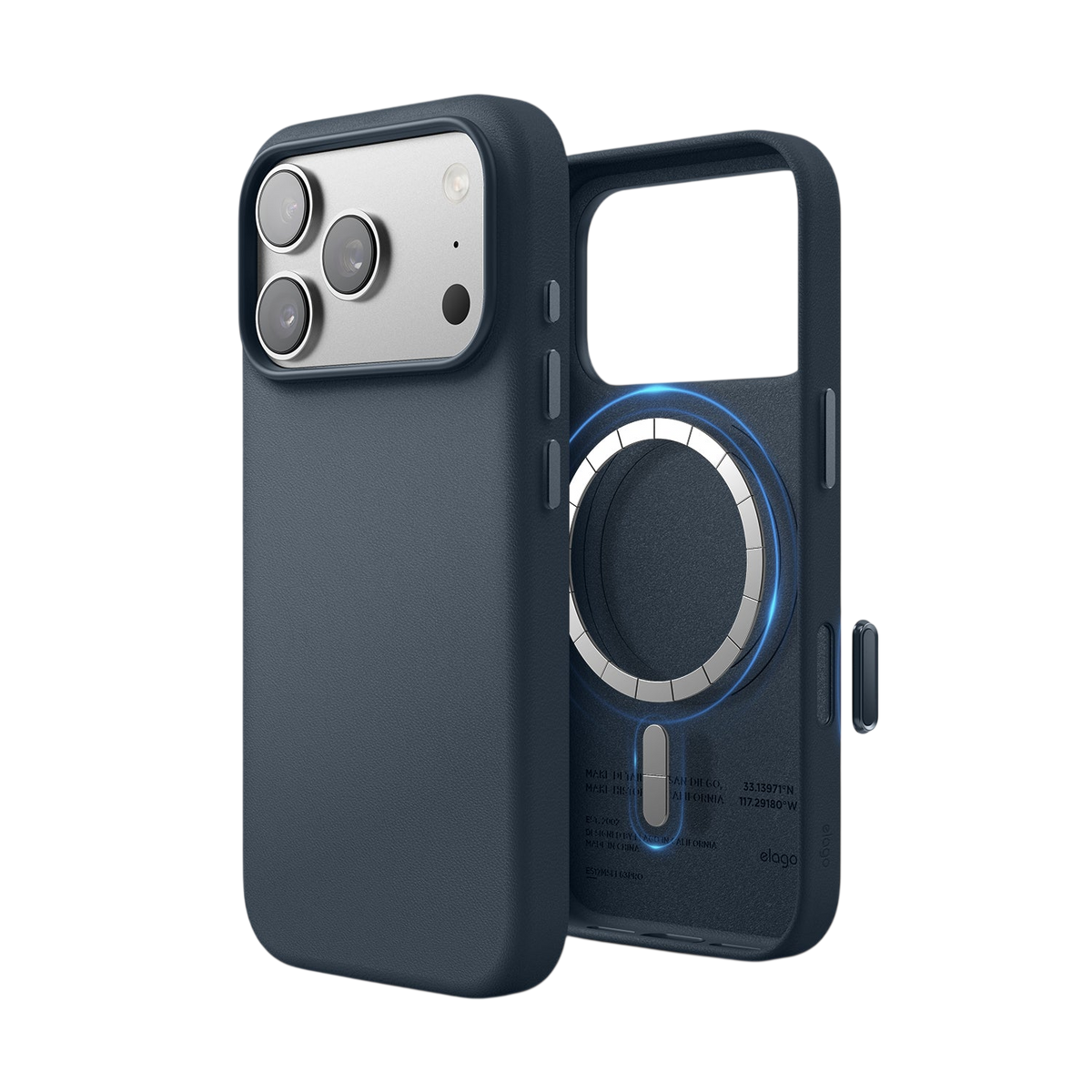 Elago MagLeather Case for iPhone 17 Pro / iPhone 18 Pro - Jean Indigo 