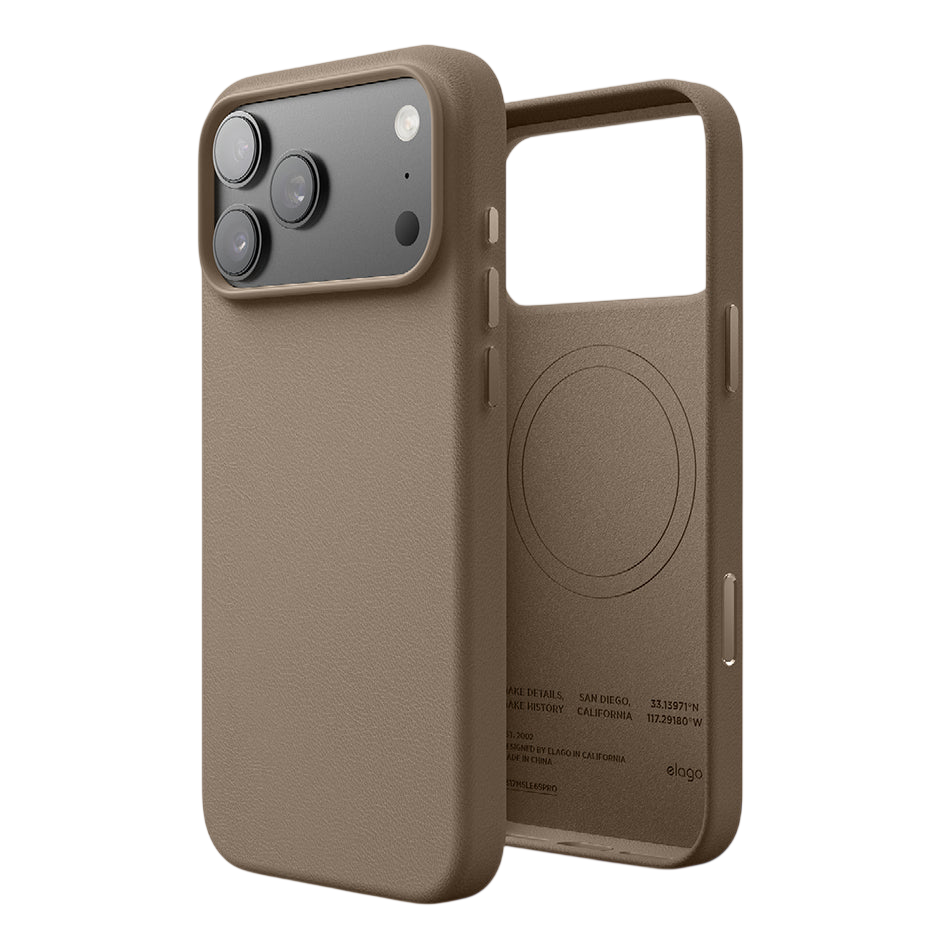 Elago MagLeather Case for iPhone 17 Pro Max / iPhone 18 Pro Max - Taupe 