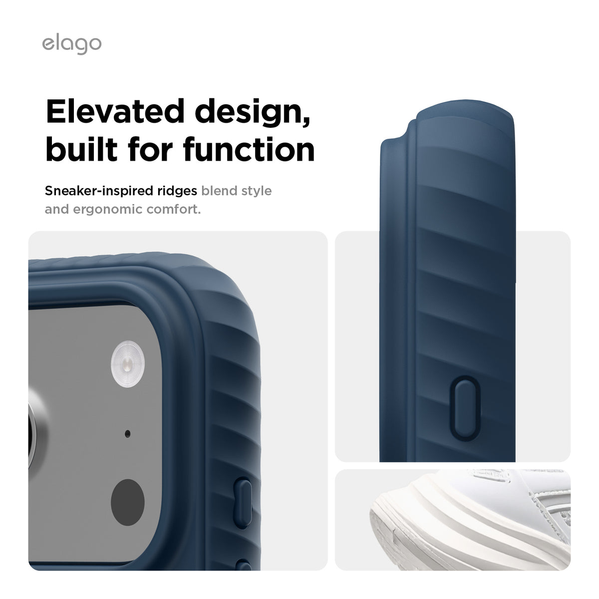 Elago MagRidge Silicone Case for iPhone 17 Pro / iPhone 18 Pro - Jean Indigo 