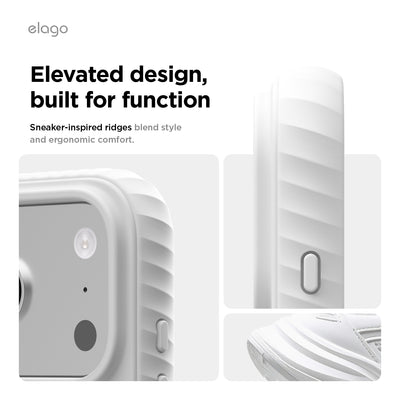 Elago MagRidge Silicone Case for iPhone 17 Pro / iPhone 18 Pro - White 
