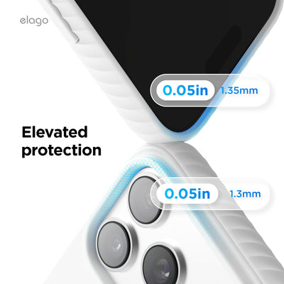 Elago MagRidge Silicone Case for iPhone 17 Pro / iPhone 18 Pro - White 