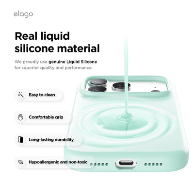 Elago Mag Silicone Case for iPhone 17 Pro / iPhone 18 Pro - Aqua Sky 