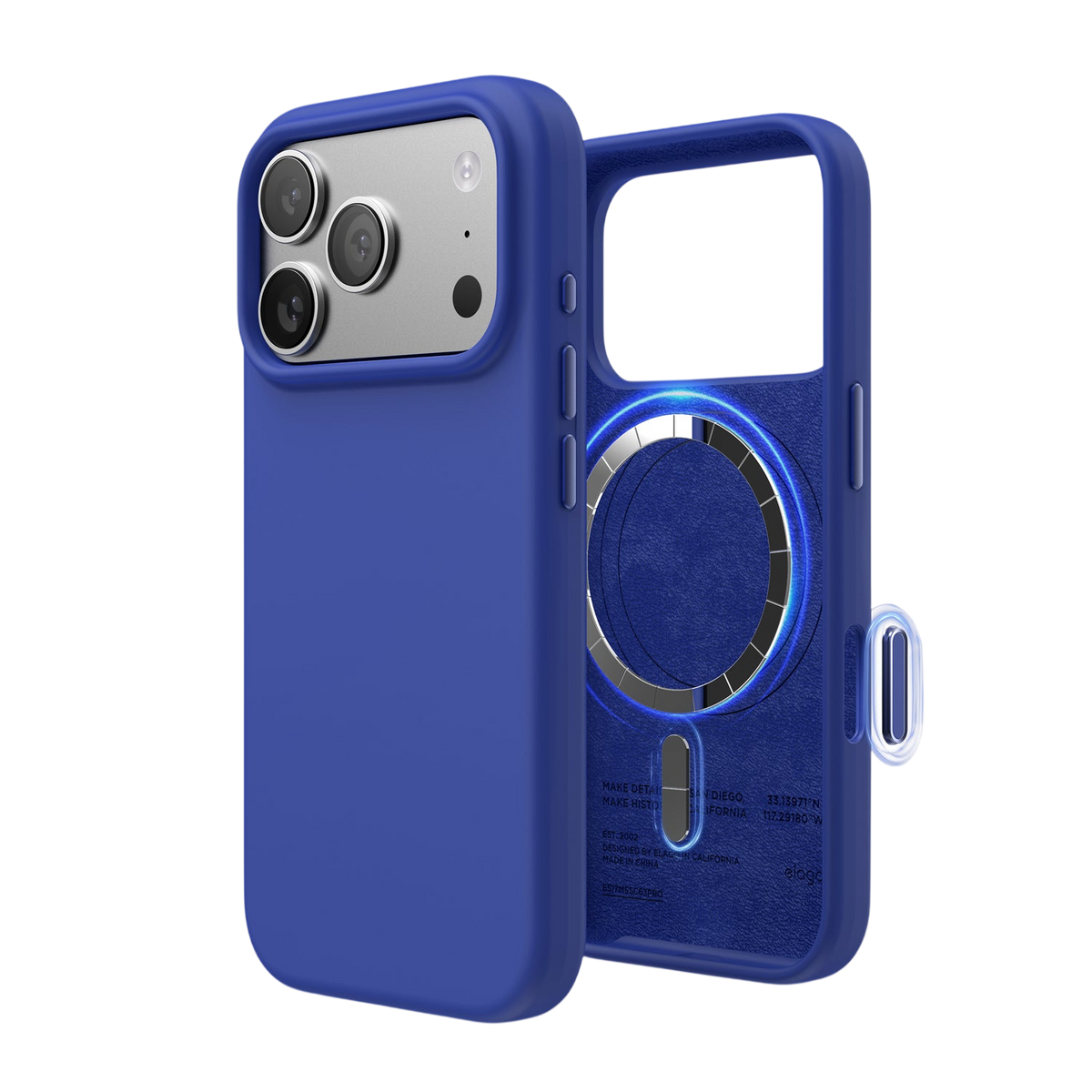 Elago Mag Silicone Case for iPhone 17 Pro / iPhone 18 Pro - Cobalt Blue 