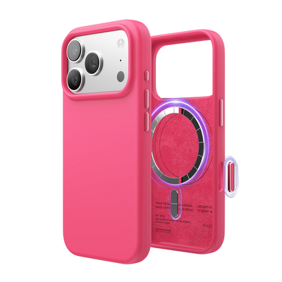 Elago Mag Silicone Case for iPhone 17 Pro / iPhone 18 Pro - Ice Red 
