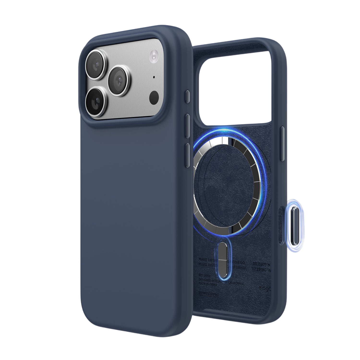 Elago Mag Silicone Case for iPhone 17 Pro / iPhone 18 Pro - Jean Indigo 