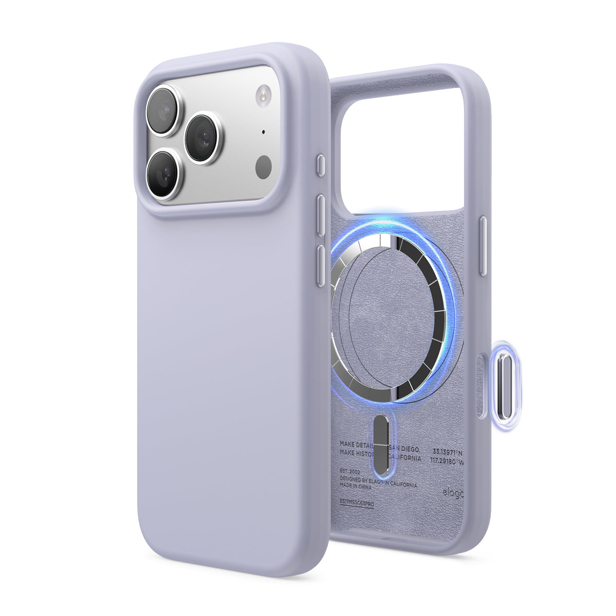 Elago Mag Silicone Case for iPhone 17 Pro / iPhone 18 Pro - Purple 
