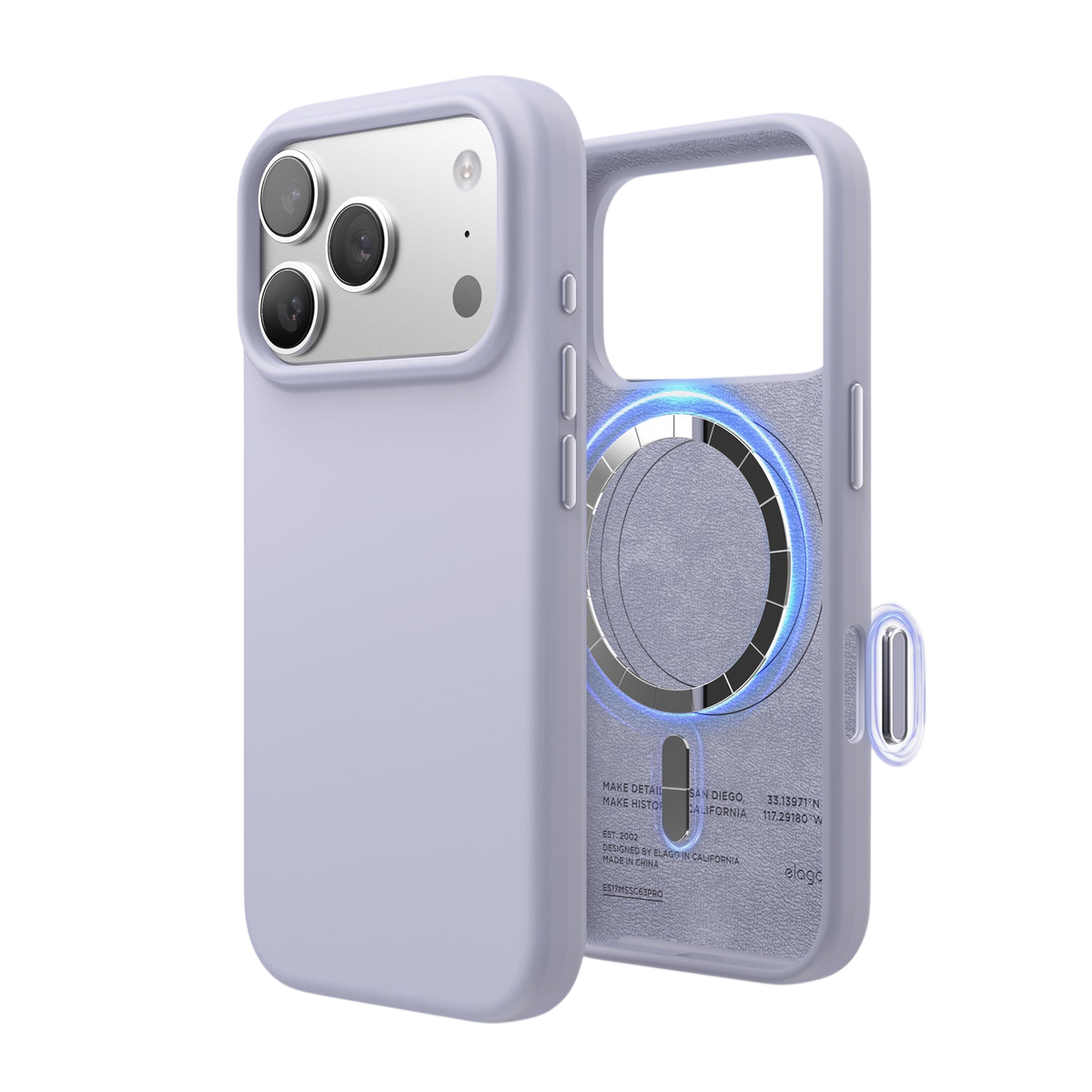 Elago Mag Silicone Case for iPhone 17 Pro / iPhone 18 Pro - Purple 