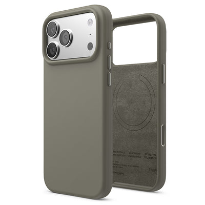 Elago Mag Silicone Case for iPhone 17 Pro Max / iPhone 18 Pro Max - Medium Grey 