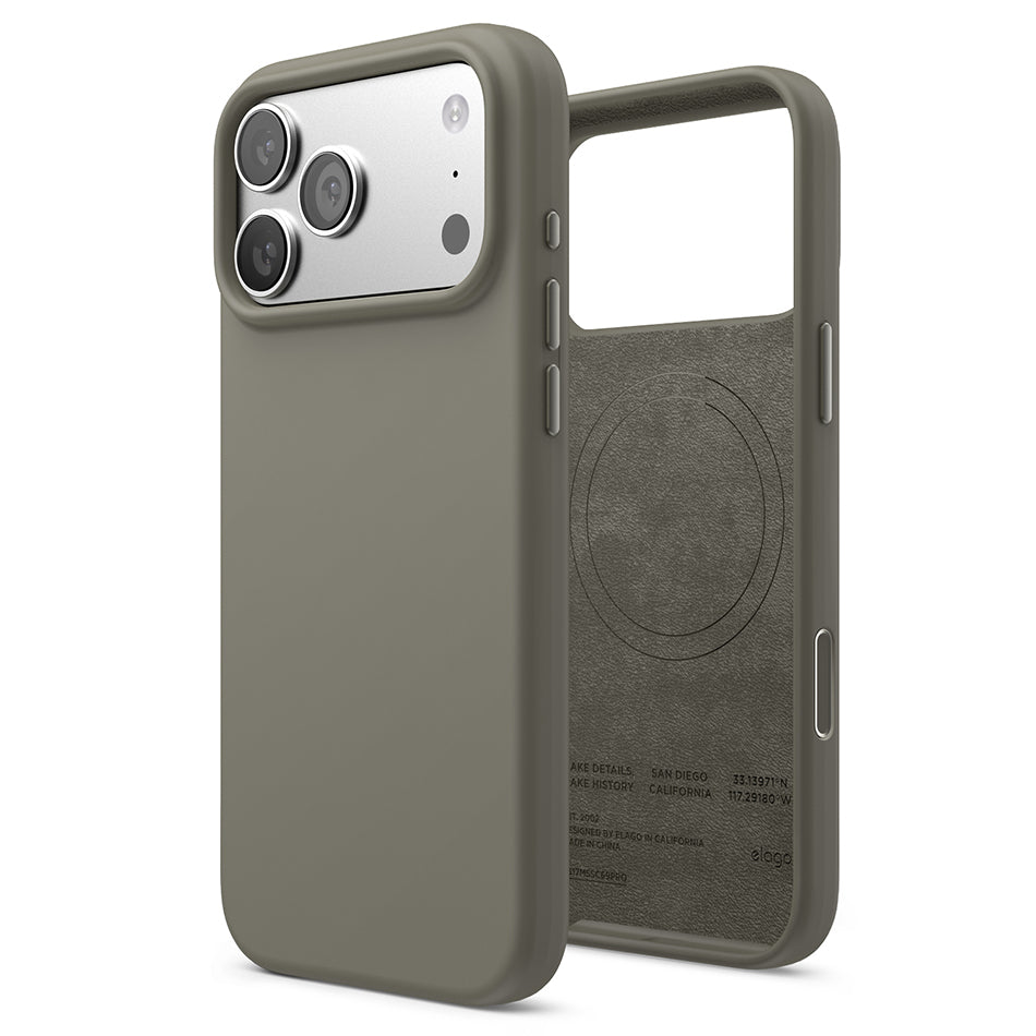 Elago Mag Silicone Case for iPhone 17 Pro Max / iPhone 18 Pro Max - Medium Grey 