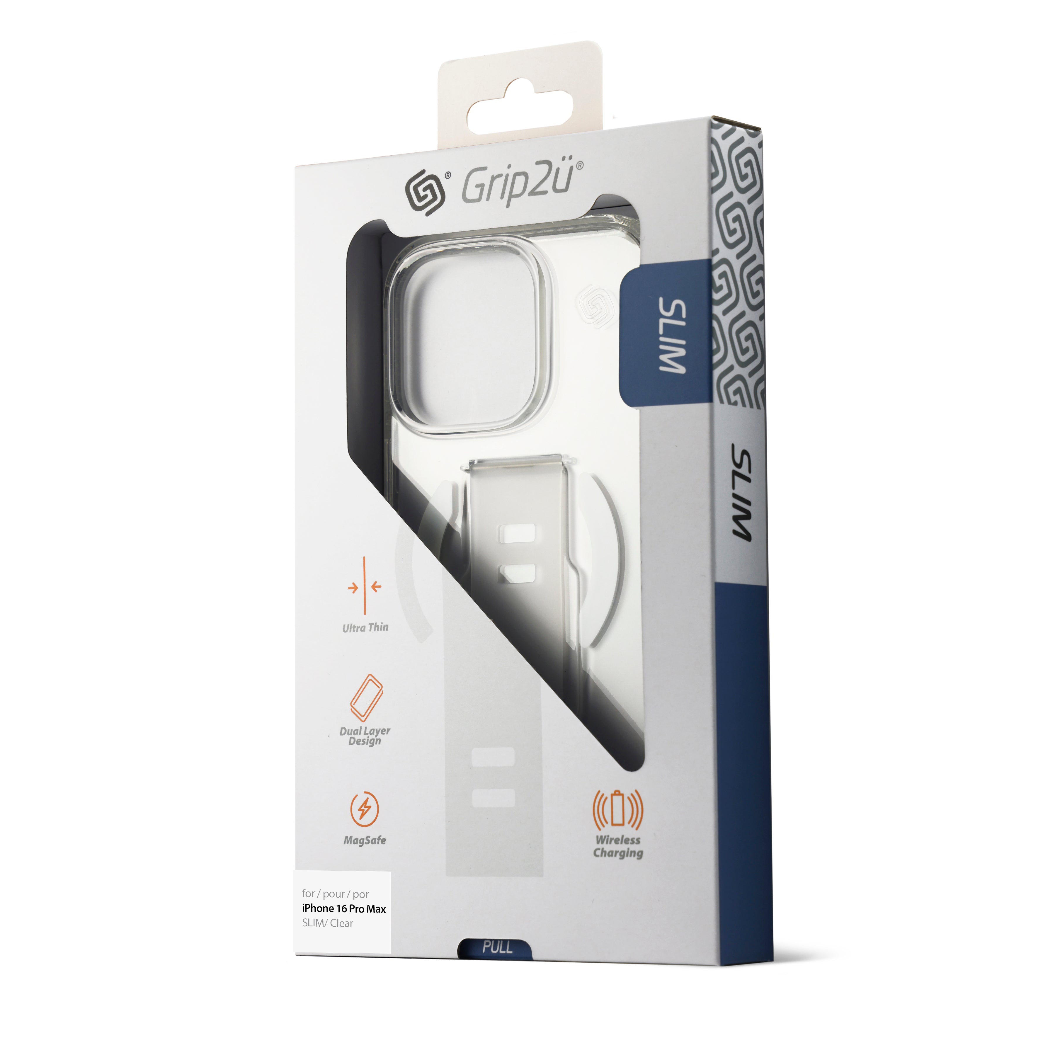 Grip2U iPhone 16 Pro Max SLIM MagSafe Clear