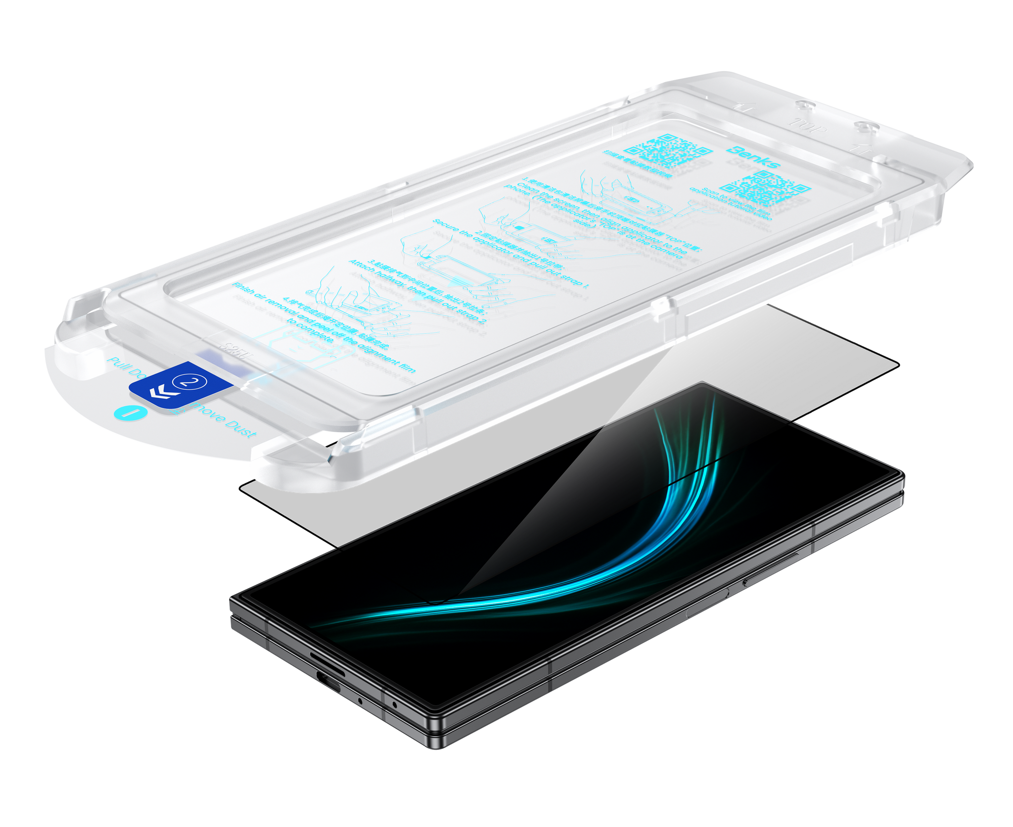 Benks GlassWarrior AR Screen Protector for Samsung Galaxy Z Fold 8 (Case-Friendly)