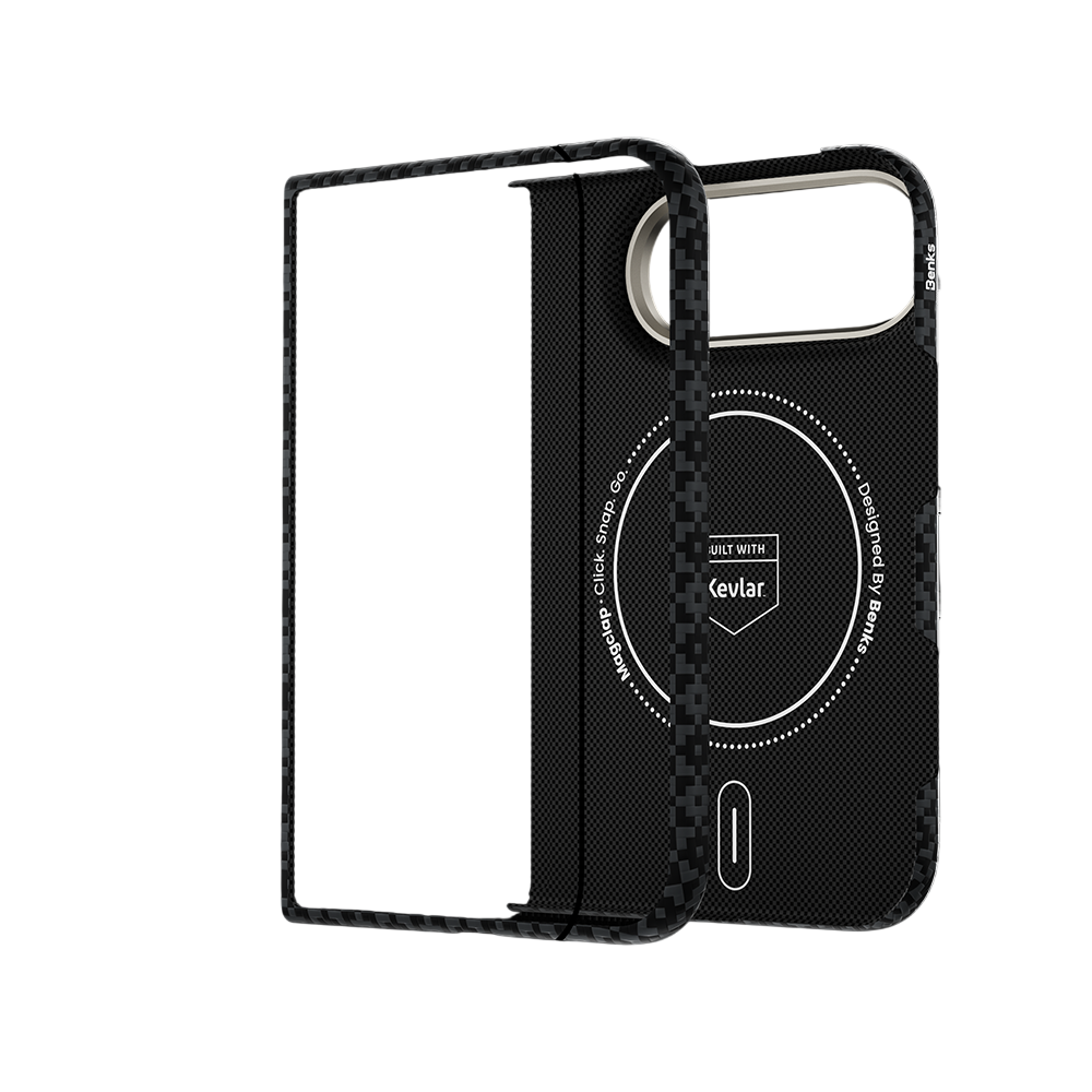 Benks ArmorGrid Air Grand Combo built with Kevlar® for iPhone Duo - Obsidian Black 