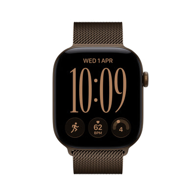 Apple Watch Series 12 - Dark Bronze Aluminum Milanese Loop 42mm 