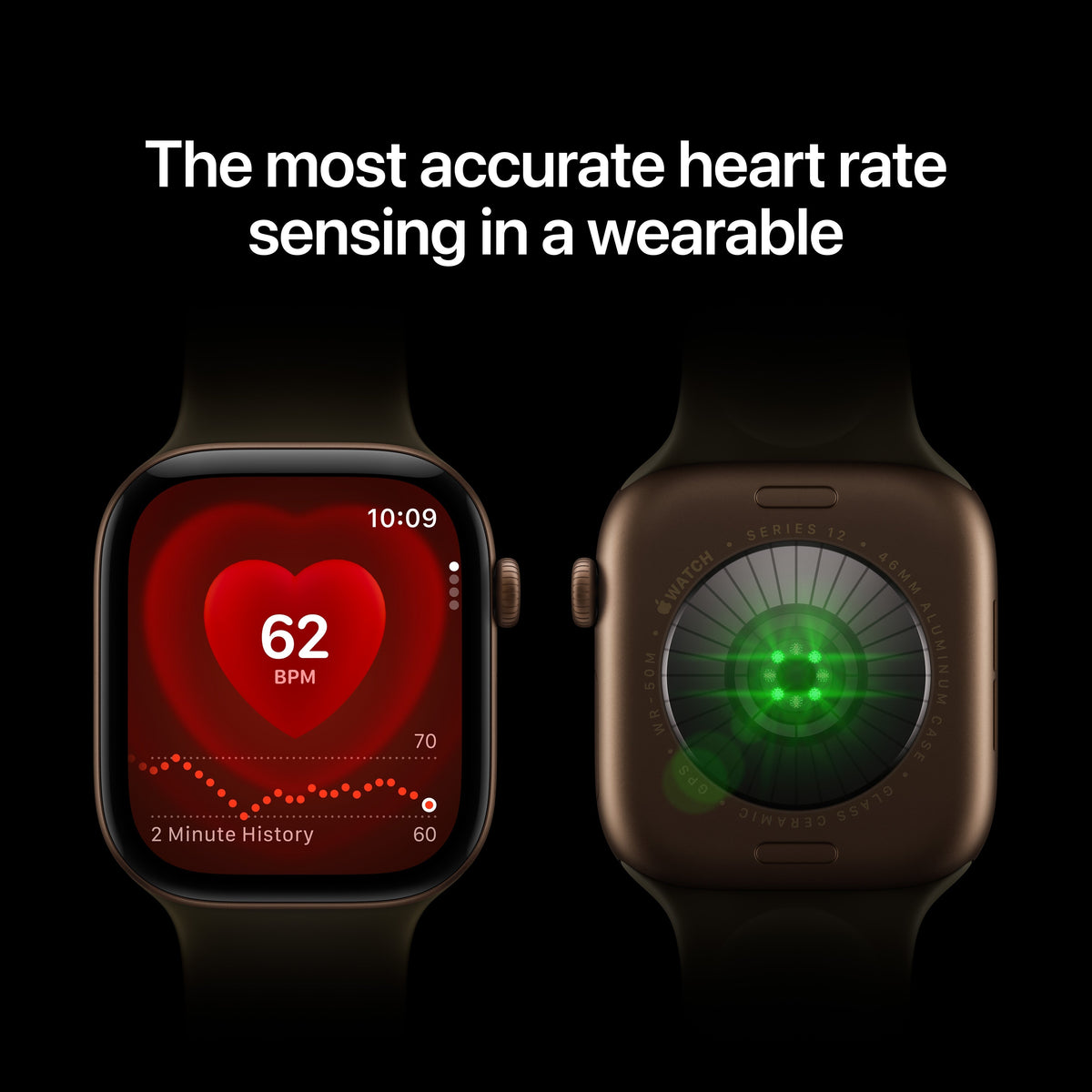 Apple Watch Series 12 - Dark Bronze Aluminum Milanese Loop 46mm 