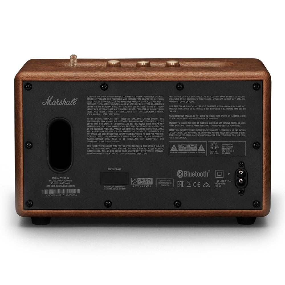 Marshall Acton III Premium Wireless Speaker -  International Warranty