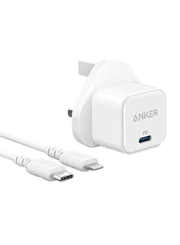Anker Compact Charging Kit (PowerPort III 20W Cube with Charging Cable)