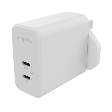 Mophie speedport 67 (67W 2-port GaN fast USBC-C wall charger)