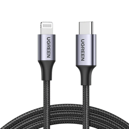 Ugreen MFi Braided PD Fast Charger USB-C to Lightning Cable - 1m