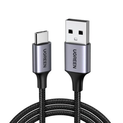 كابل Ugreen USB-A إلى USB-C (مضفر من النايلون) -1 متر