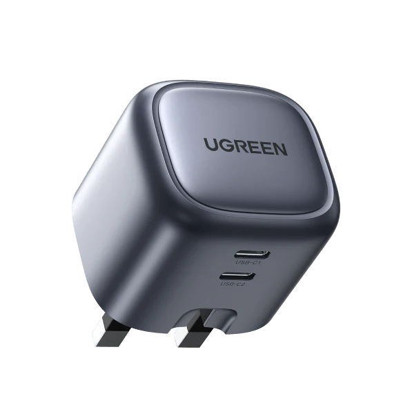 شاحن Ugreen Nexode USB-C 45W سريع GaN بمنفذين