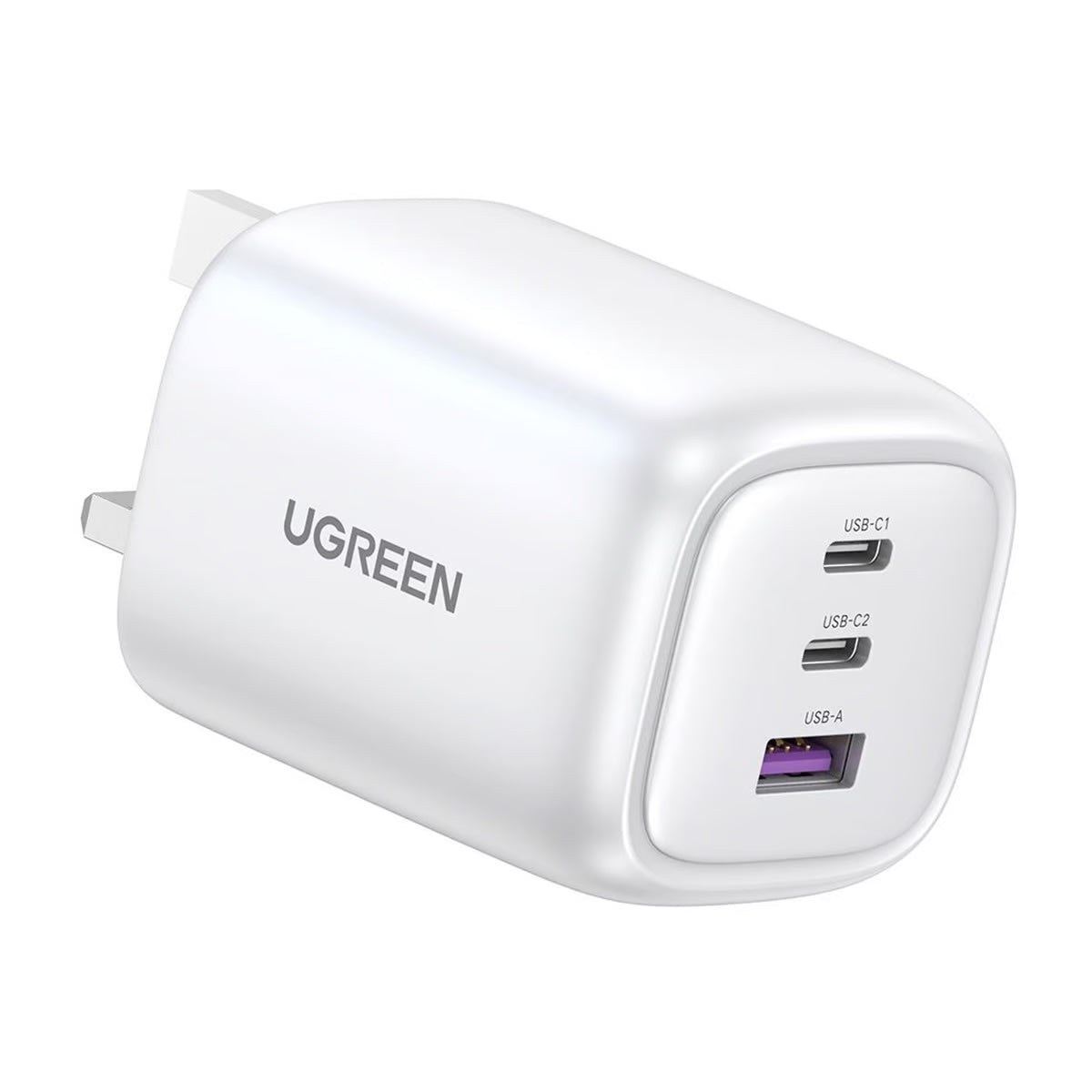 UGREEN Nexode 65WPD GaN Foldable Fast Charger UK - White