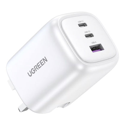 UGREEN Nexode 65WPD GaN Foldable Fast Charger UK - White