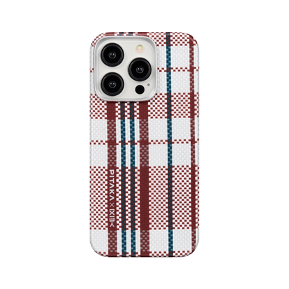 Pitaka red-white-blue MagEZ Case 4 for iPhone 15 Pro