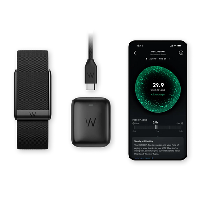 WHOOP – 5.0 Peak MG Health and Fitness Tracker with 12 Month Subscription - International Warranty