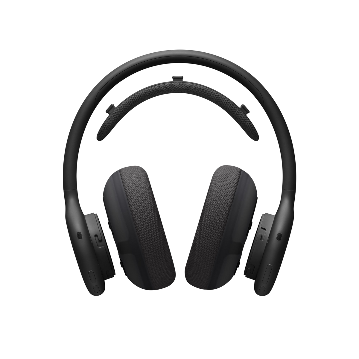 Beats 360 headphones in Black with ear and headband cushions detached 