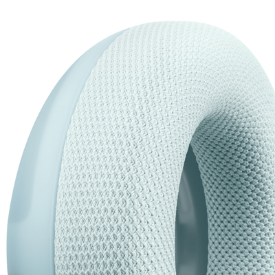 Close-up of Beats 360 Performance Knit cushion mesh texture in Sky 