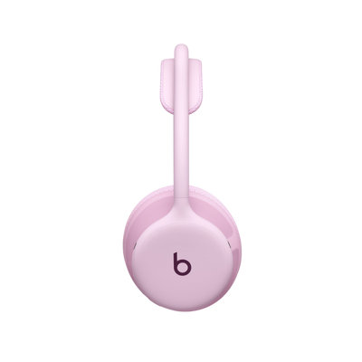 Side view of Beats 360 headphones in Pink showing b logo 