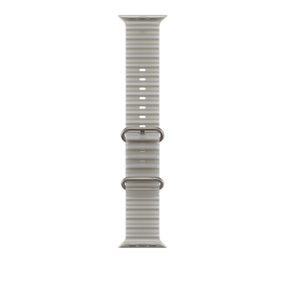 Apple Watch Ultra Ocean Band (49mm) - Translucent Grey (Natural Titanium) 