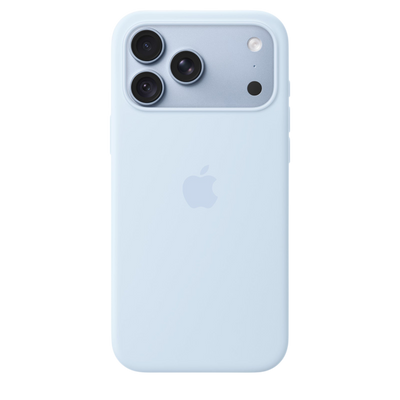 Apple iPhone 18 Pro Max Silicone Case with MagSafe in Crisp Blue 