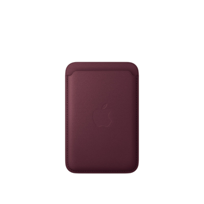 Apple iPhone FineWoven Wallet with MagSafe in Burgundy 