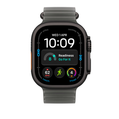 Apple Watch Ultra Ocean Band Extension (49mm) - Translucent Black (Black Titanium) - alternate view 2 