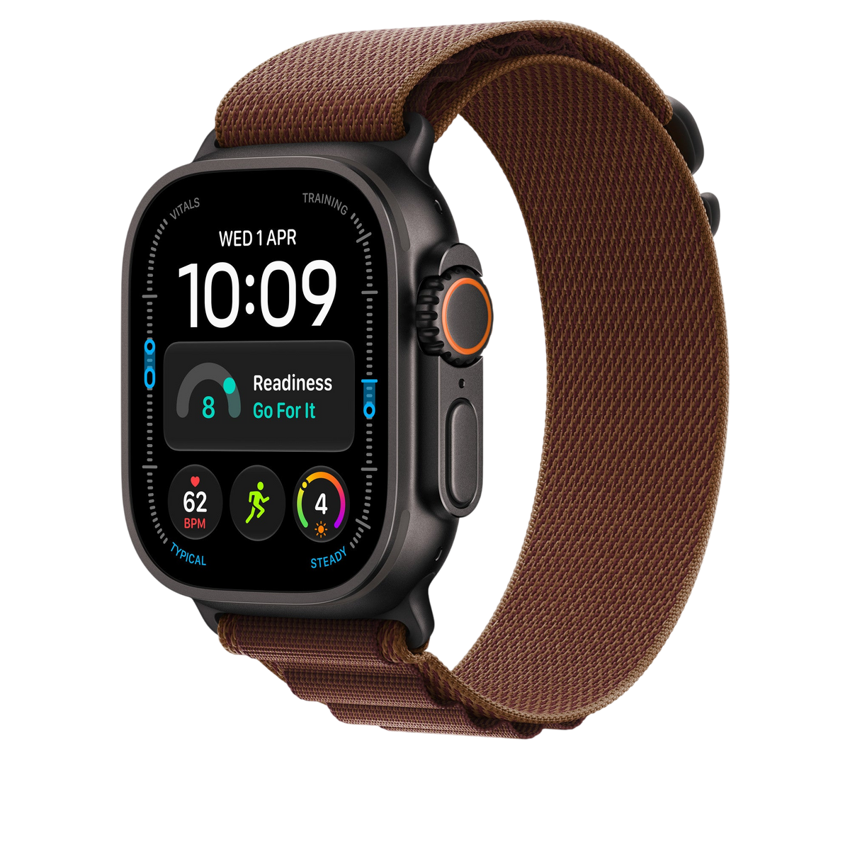 Apple Watch Ultra Alpine Loop (49mm) - Burgundy (Black Titanium) - alternate view 1 